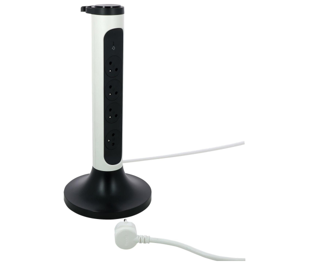 Legrand Przedłużacz wieża - 4X2P+Z 2M-BIAŁO/CZARNY - 1047781 - zdjęcie 3